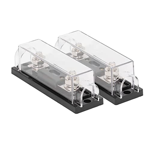 Portafusibles de 150a Y 48V, Medidor de Fusibles ABS de Conductividad Estable, Universal para Coches, Barcos, Yates, Barcos, RVs, Accesorio