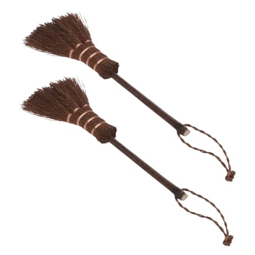 OFFSCH 2-Pack Mini Broom for Boys and Girls Sweeper Set Dust Sweep Mop Carpet Rake for Pet Hair Hair Broom for Hard Floors Handheld Cleaning for Desk