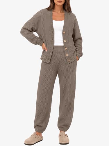 Image of LILLUSORY Women 2 Piece Sweater Matching Lounge Sets 2026 Fall Outfit