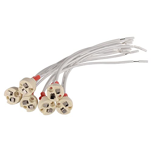 Support de lampe MR16 GU5.3/G4, base bi-broche pour ampoule halogène/LED 12 V, douille en céramique avec 150 mm pour G4, G6.35, GY6.35, GX5.3 MR16, GZ4 MR11 (6)