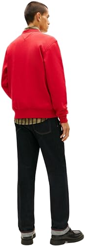 Tommy Hilfiger Herren Sweatshirt Archive mit Rundhalsausschnitt, Rot (Medium Red), S – Ansicht 3