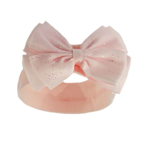 Bandeau pour bébé fille avec nœud pailleté doux au toucher style espagnol rose pour nouveau-né - 12 mois Cover
