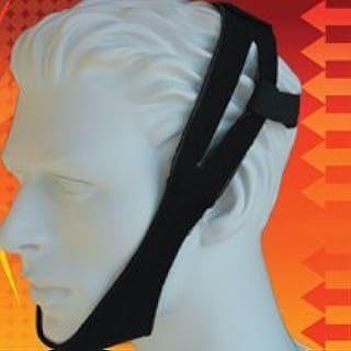 Premium Black Chin Strap in Front of Ear Style