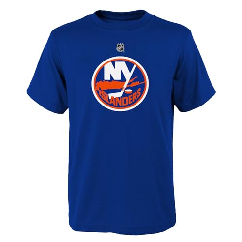 NHL Kids Youth 8-20 Official Primary Logo Team T-Shirt (US, Numeric, 8, Regular, New York Islanders - Blue)