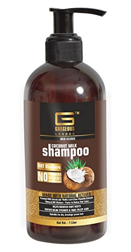 Image of Coconut Milk hair Conditioner 1 Ltr DHT Blockers for Frizz-Free, Shiny, Silky, Strong & Healthy Hair, with No Parabens, No Sulphate, No Silicones & No Color Made with Natural Actives