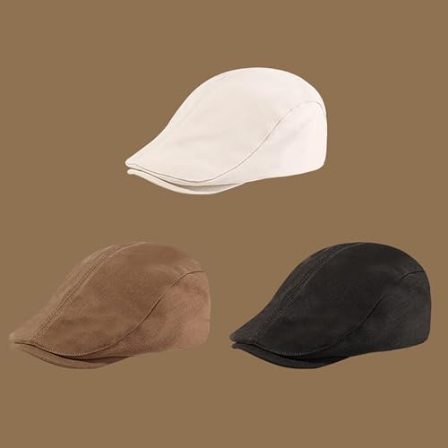 Casquette Béret Plate Coton Homme Réglable Souples Vintage Ivy Gatsby – vue 6