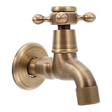 Rubinetto da bagno vintage: tubi flessibili per acqua fredda e accessori completi, rubinetto da parete per cucina