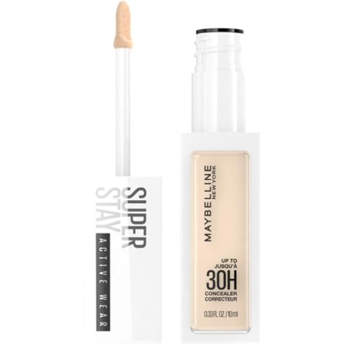 Maybelline New York - Correcteur Anti-Cernes - Longue Tenue jusqu'à 30H - Tous Types de Peaux - Superstay Active Wear - Teinte : Ivory (05) - 10 ml