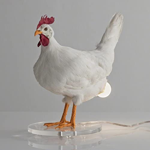 This Taxidermy Chicken Eggs Lamp Exists And We Begrudgingly Love It Personalized Hen Laying Sculpture Table Light Home Decoration Novelty Creative Holiday Gift (1Pc) #TOP5
