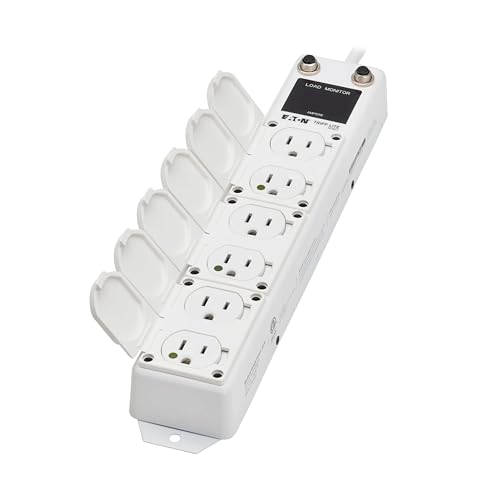 Tripp Lite Eaton Medical Hospital Power Strip for Patient Care Vicinity, UL 1363A Certified, 6 Outlets + 15ft Cord, Cart & IV Pole Mount Option, Lifetime Manufacturer's Warranty (PS-615-HG-OEMLM)