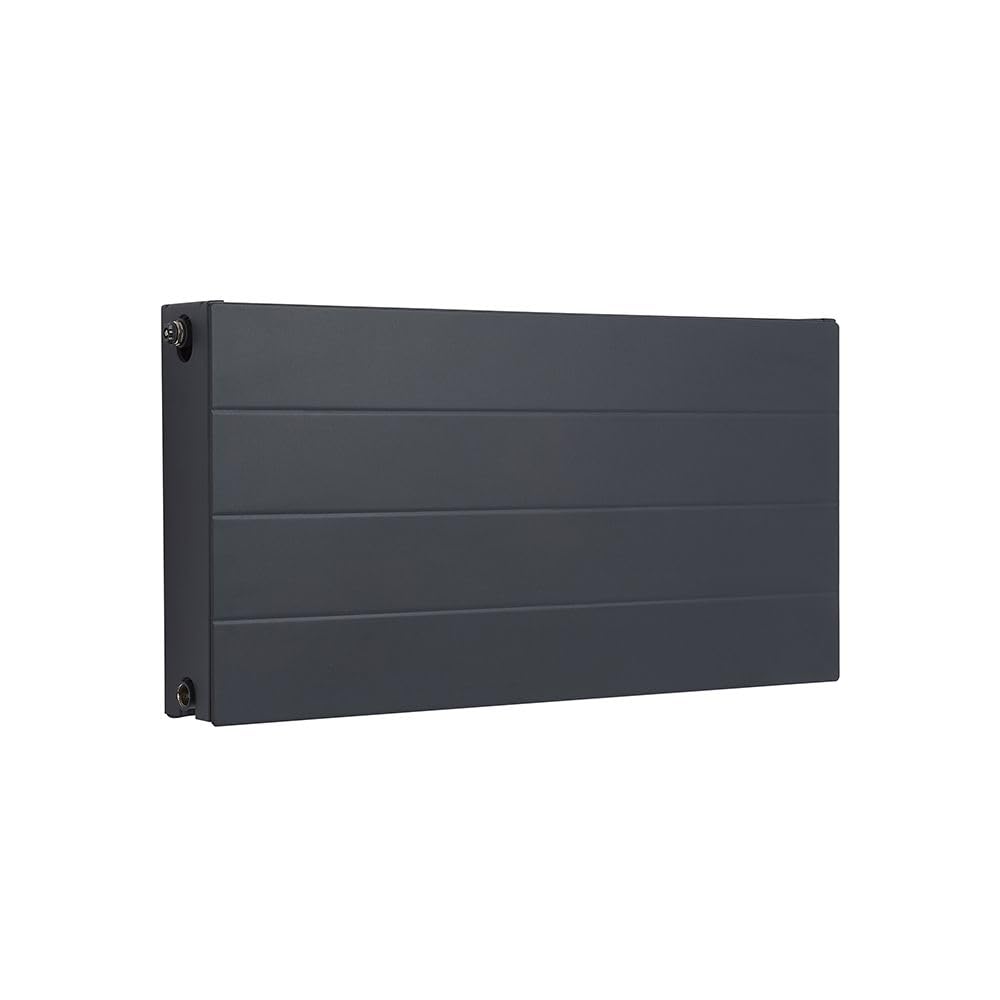 Milano Anthracite Alora Type 22 Horizontal Double Panel Convector Radiator - 400Mm X 800Mm