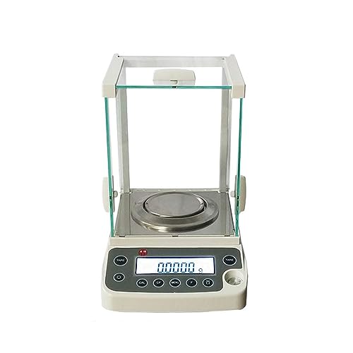 balanza precision Balanza analítica de alta precisión 0,0001 g, 120 g/0,1 mg, precisión, escala de laboratorio electrónica digital, escala analítica de laboratorio, pantalla LCD, escala científica, fo