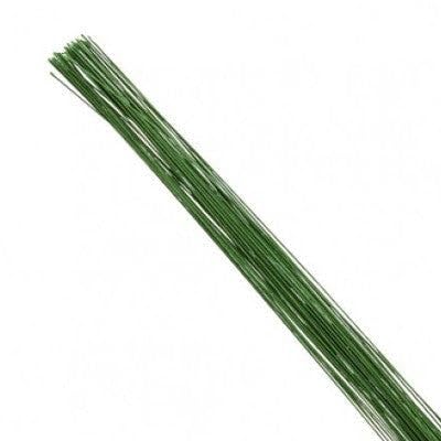 Image of TRAIS Green Floral Wire & Tape Set - 10 Floral Stem Wires and 2 Floral Tapes for Flower Making, Bouquet Wrapping, Florist Supplies, DIY Crafts & Wedding Decorations