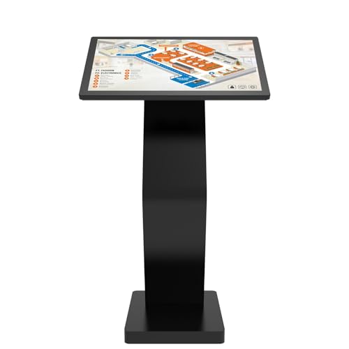 Image of 27 Inch Touch Screen Kiosk, 10pt PCAP Touch Screen Digital Signage, Plug&Play K-Style Indoor Digital Signage, Interactive LCD Display Signage, CMS /U-Disk Publish Content, Split Screen, Android 11