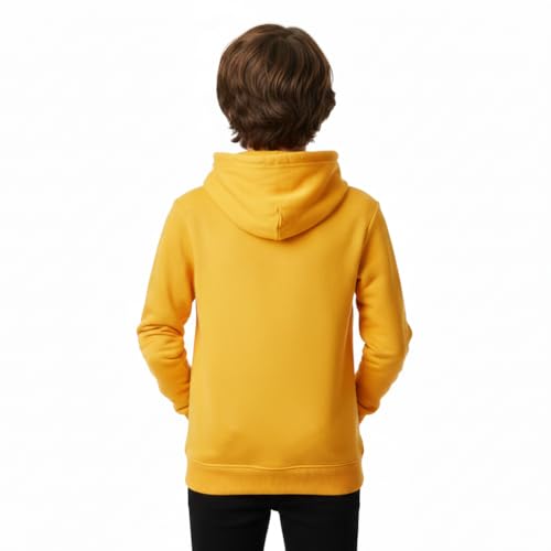 Image of Boy's Cotton Fleece Hooded Sweatshirt with Kangaroo Pocket