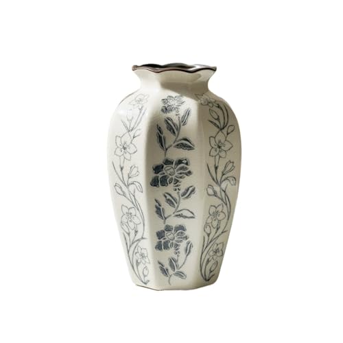 Vase en porcelaine à encre vintage grand format de luxe - 2