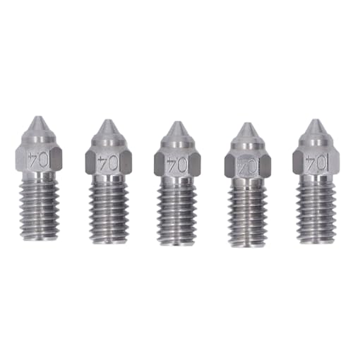 10 Bicos de Aço Inoxidável de Alto Fluxo para Elegoo 4 4 Pro 0,4mm Kit de Bicos de Impressora 3D par