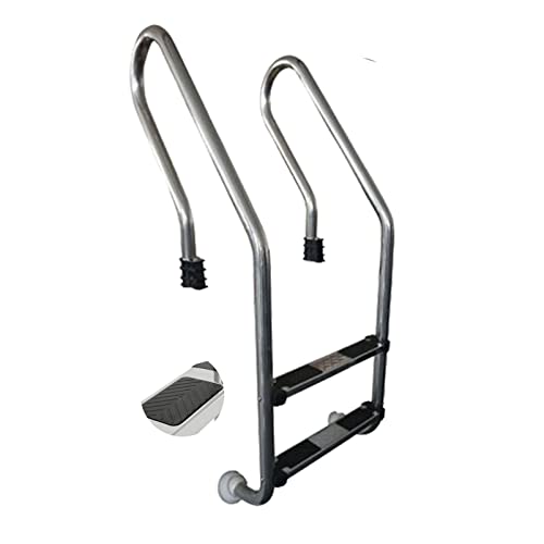 Escalera para piscina enterrada con escalones antideslizantes miniatura 1