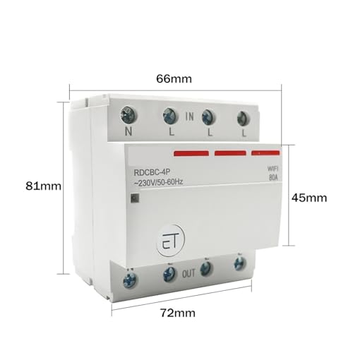 Relais smart home 3P+N 63A avec commande à distance vocale - 5