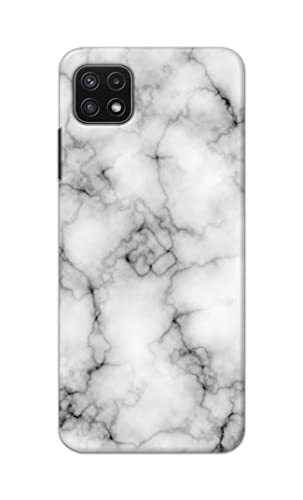 Image of Light White Marble Texture Natural Pattern Hard Back Case Cover for Samsung Galaxy A22 5G, A22s 5G Back Cover -(J5) VNS2230