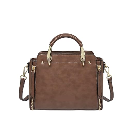 Sac à bandoulière en croûte de cuir élégant pour femme raffinée