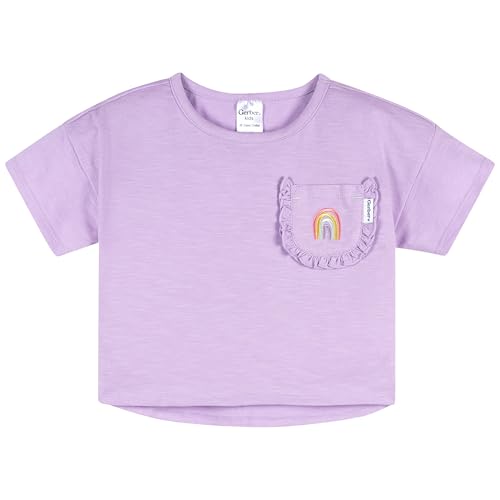 Gerber baby-girls' Shirt and Short Set, Lavander, 3T - image 2