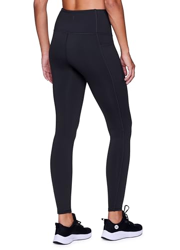 RBX Active Women's Ultra Soft Solid Workout Running Yoga Leggings with Pockets