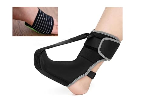 Plantar Fasciitis Night Splint Sock: Unisex Plantar Fasciitis Brace with Arch Support for Foot Pain Relief by Plantar Fasciitis Achilles Tendonnitis Foot Drop Heel Spur Flat Arch S/M (S/M)