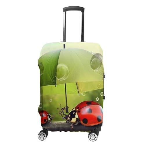 Carry on Luggage Cover Funny Ladybug Suitcase Covers for Luggages Tsa Approved Travel Luggage Sleeve Protector Elastic Suitcase Protector Anti-Scratch Washable Fits 19-30 Inch Case -S