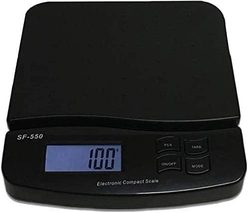 Electronic Scales High-Precision Kitchen Food Stainless Steel Jewelry LCD Display Tare and PCS Features for Edible Powder Diamond Western Medicine Weighing (White 25kg/1g) (Black 25kg/1g)