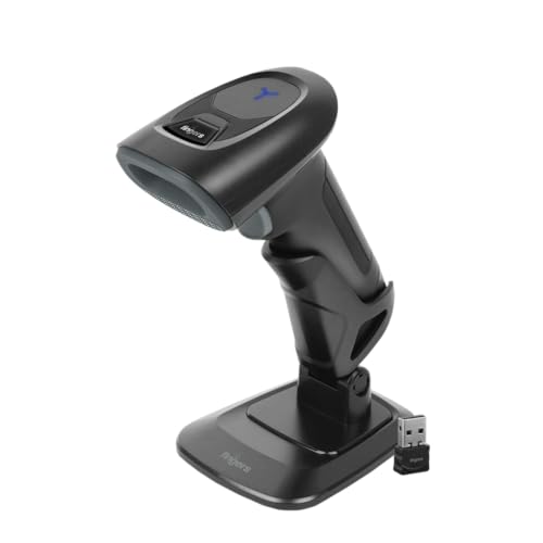 Image of FINGERS 2D-QuickScan WL15 Wireless Barcode Scanner with Stand (Quick Scan & CMOS Image Technology, Hands-Free, 1D & 2D Codes, 3-in-1 Connectivity - 2.4GHz, Bluetooth, USB-C & in-Built Memory)