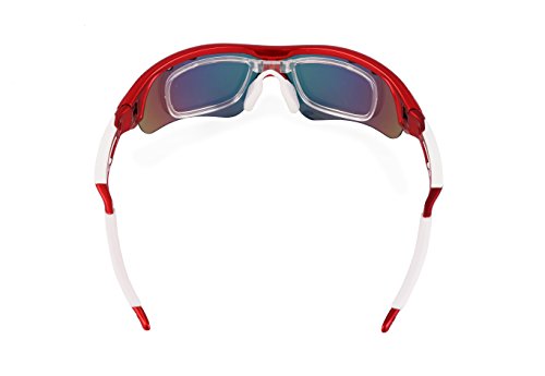 Brown Labrador Lunettes Cyclisme polarisées avec 5 verres interchangeables UV 400. Lunettes sportives, Running Trail Running, vélo VTT, pour homme et femme - Image 8