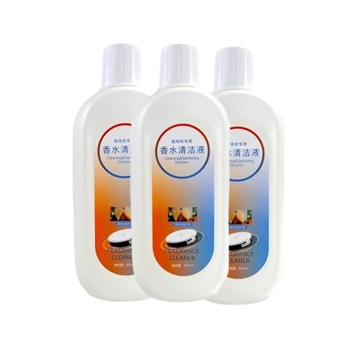 500ml フレーバー洗浄液、Tineco全シリーズロボット掃除機アクセサリー対応、フローリング、タイル、ラミネート面用床洗浄液(3pcs 500ML)