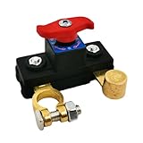 ADOFUN バッテリー切断スイッチ バッテリー遮断アクセサリ 車両マスターコントロール| 12V 24Vクイックアイソレータ、ヘビーデューティーキルスイッチ機器、漏れ防止自動車安全駐車場通勤 プレミアム多機能切断アイソレーター ボート UTV用 高耐久