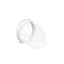 Jennifer Behr Womens Tori Voilette Headband, Cream, White, One Size