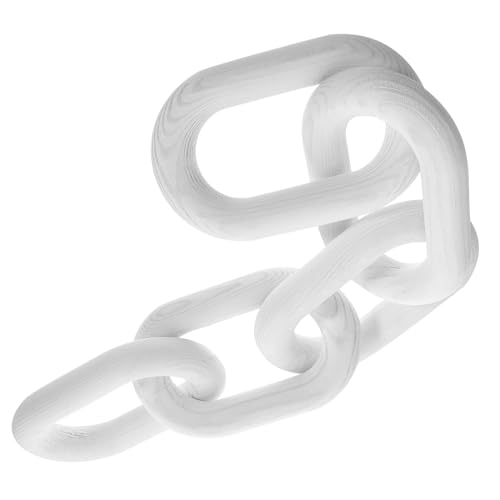 TEHAUX Rustic Wooden Knot Chain Ornament Home Decor Decorative for Coffee Table Nursery Accessories