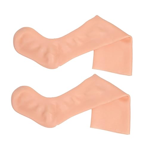 Ipetboom 1pair Exfoliating Moisturizing Socks Spa Calf Socks Foot Protection Covers Elastic Long Socks Spa Gloves and Socks Gel Socks for Cracked Feet Girl Heels Foot Care Long Socks Sebs