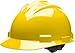 Bullard Standard Low Profile Slotted Hard Hat with 4 Pt Ratchet Suspension, Yellow