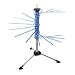 Marcato Atlas Pasta Drying Rack, Tacapasta, Made in Italy, Steel and Polycarbonate, Collapsible, Blue