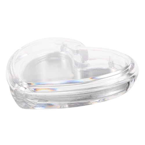 ADOCARN Empty Heart Shaped Makeup Palette Transparent Diy Container for Blush Highlighter Contouring Versatile Storage Box for Cosmetics Powder Special Occasions
