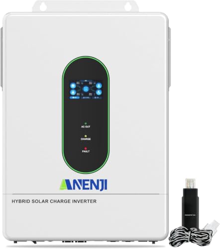 12000W Hybrid Solar Inverter 48V Split Phase 120V/240V, 200A Dual MPPT Controller 500V Input, Pure...