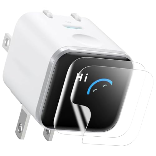 �y2���Z�b�g�zHVUYAL �t�B����For Anker Nano Charger�i45W, Display, �X�C���O�v���O�j�t�B���� �Ռ��z���h���ی�t�B���� TPU���E���𕂂��Ȃ��E�����ߗ��E�����^�E�w��h�~�E��ʑN�₩�����ׁE�\��t���ȒP