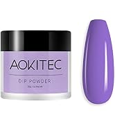 Aokitec Dip Powder Classic Purple Color, Nail Dipping Powder French Powder Pro Collection System ...