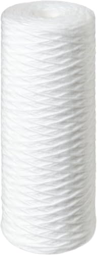 Image of Pentair Pentek WP.5BB97P Big Blue Sediment Water Filter, 10-Inch, Whole House Polypropylene String-Wound Filter Cartridge, 10 inch x 4.5 inch, 0.5 Micron 1 Count (Pack of 8)