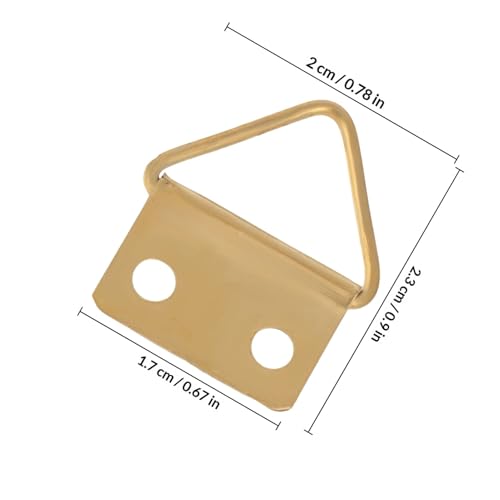 Image of Tofficu 200pcs Invisible Picture Frame Hangers Wall-Mounted Buckles for Art and Photo Frames Heavy-Duty Iron Wall Hanging Hardware for Easy Installation and Exhibition Use