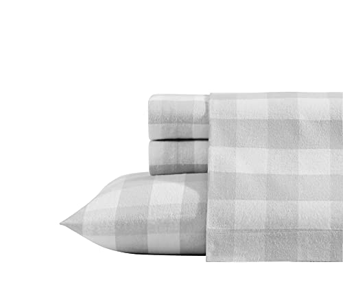 Image of Eddie Bauer - King Sheets, Cotton Flannel Bedding Set, Brushed For Extra Softness, Cozy Home Decor (Lakehouse Plaid, King)