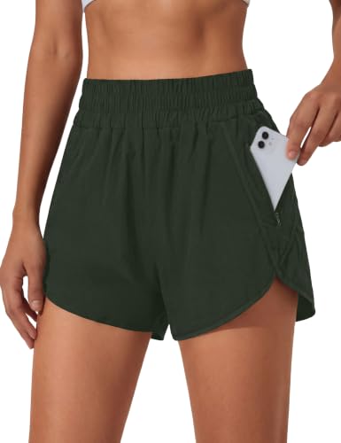 Image of BMJL Women's Athletic Shorts Running Workout Shorts Gym High Waisted Summer Short with Waistband Pocket