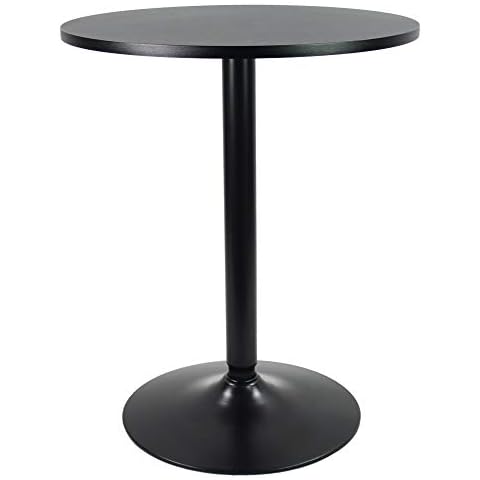 KKTONER Mesa Bistro Redonda Tabla de Bar con Altura de 73cm Cover