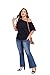 Poetsky Womens Tops and Blouses Short Sleeve Tops Summer T Shirts Casual Off The Shoulder Shirts, Black, M