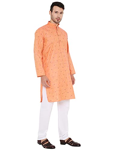 Image of Maharaja Linen Blend Kurta Pyjama Set for Men